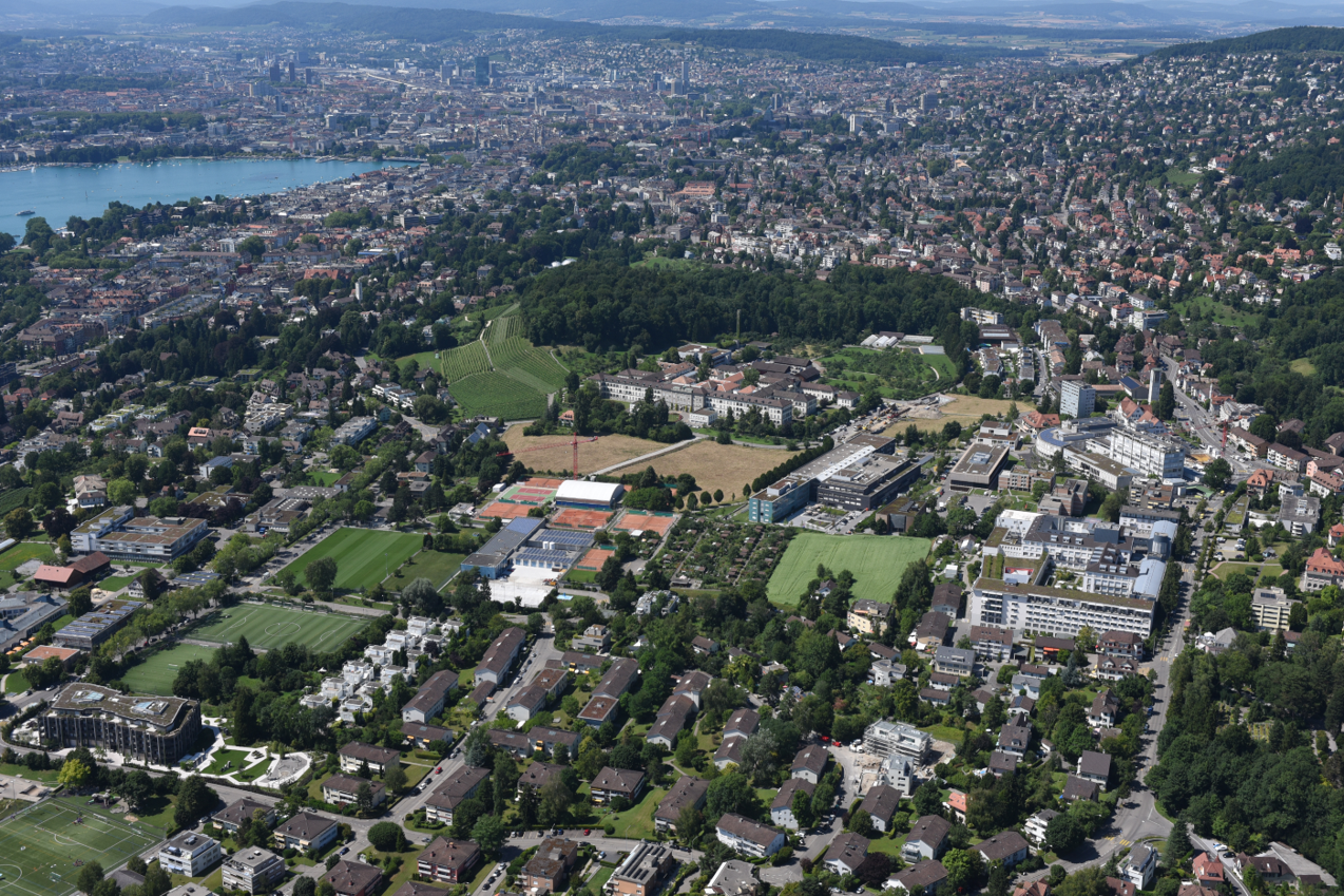 Das Gebiet Lengg am östlichen Stadtrand von Zürich
