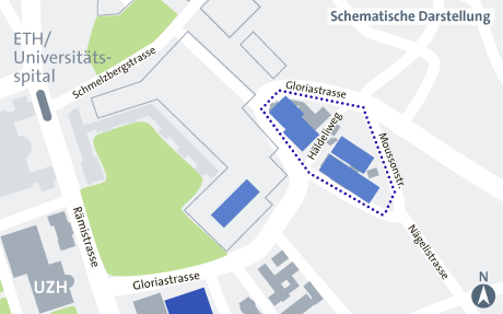 Areal Kernareal USZ Ost (Übersichtsplan)
