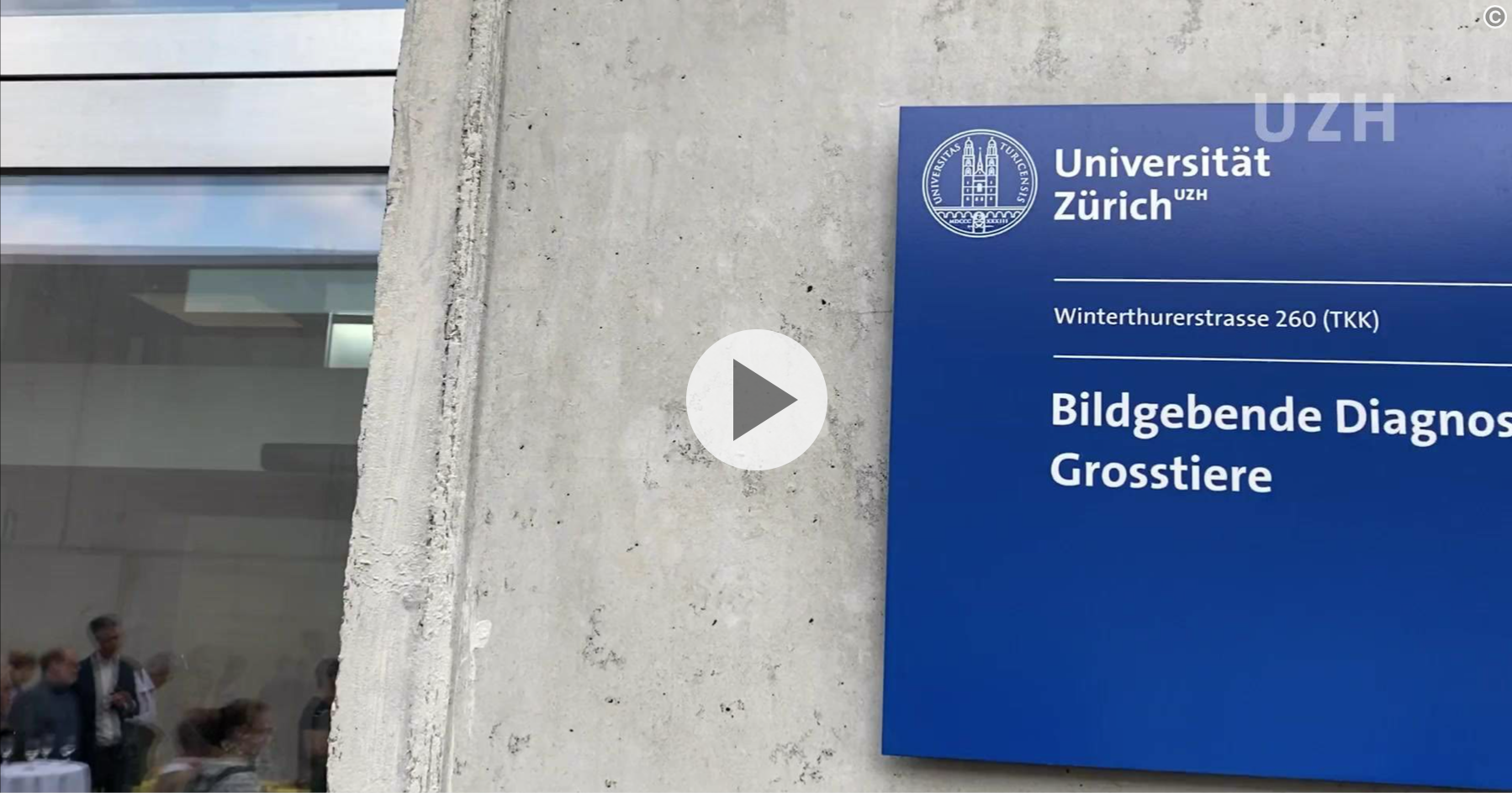 Video zur Einweihung Bildgebende Diagnostik Grosstiere, Umbau und Anbau