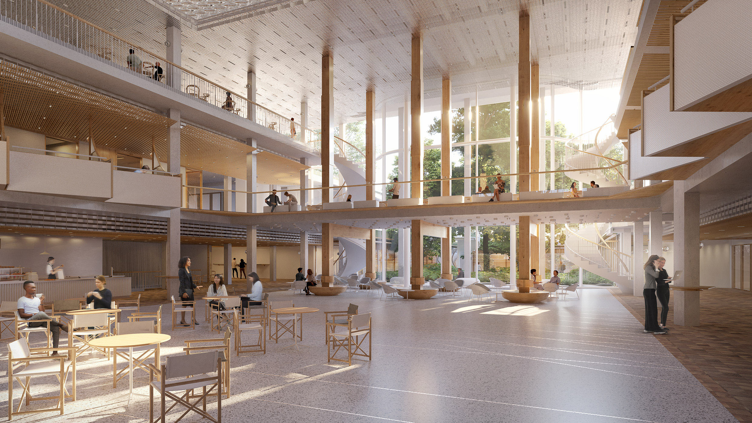 Forum mit Blick in den Garten 